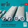 RESKIT RS48-0599 LAU-33 ZUNI rocket launcher for US Army & Navy (2 pcs) (F-4, F-8, OV-10) (3D Printed) (1/48)